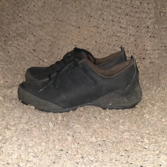 ROOTS CANADA-Black Nubuck Lace-Up Trail Sneakers-Sz 10-Excellent - Picture 2 of 7